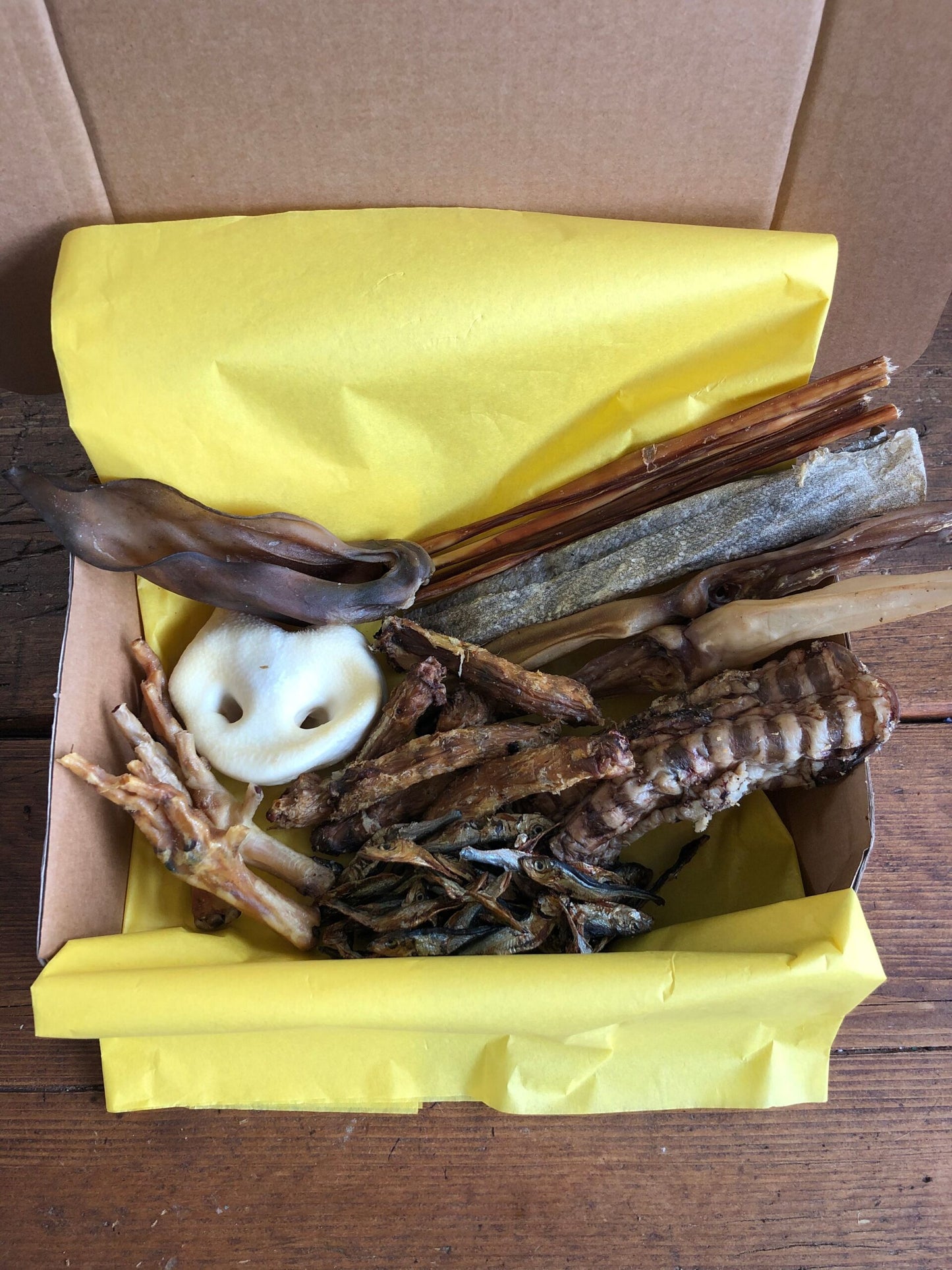Treat Box healthy chews various sizes