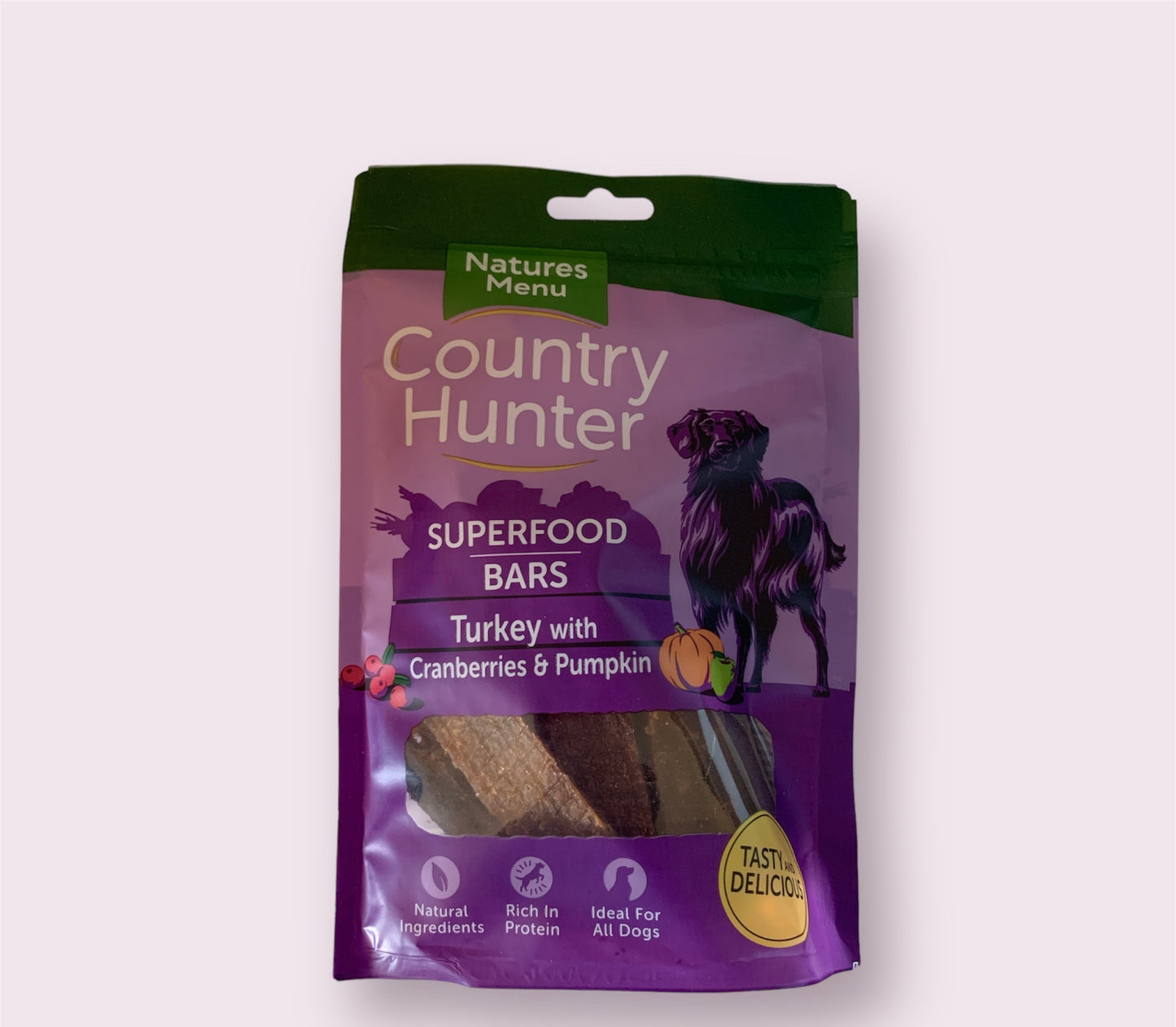 Nature Menu Country Hunter Superfood Bars Turkey with Cranberries & Pumpkin 100g