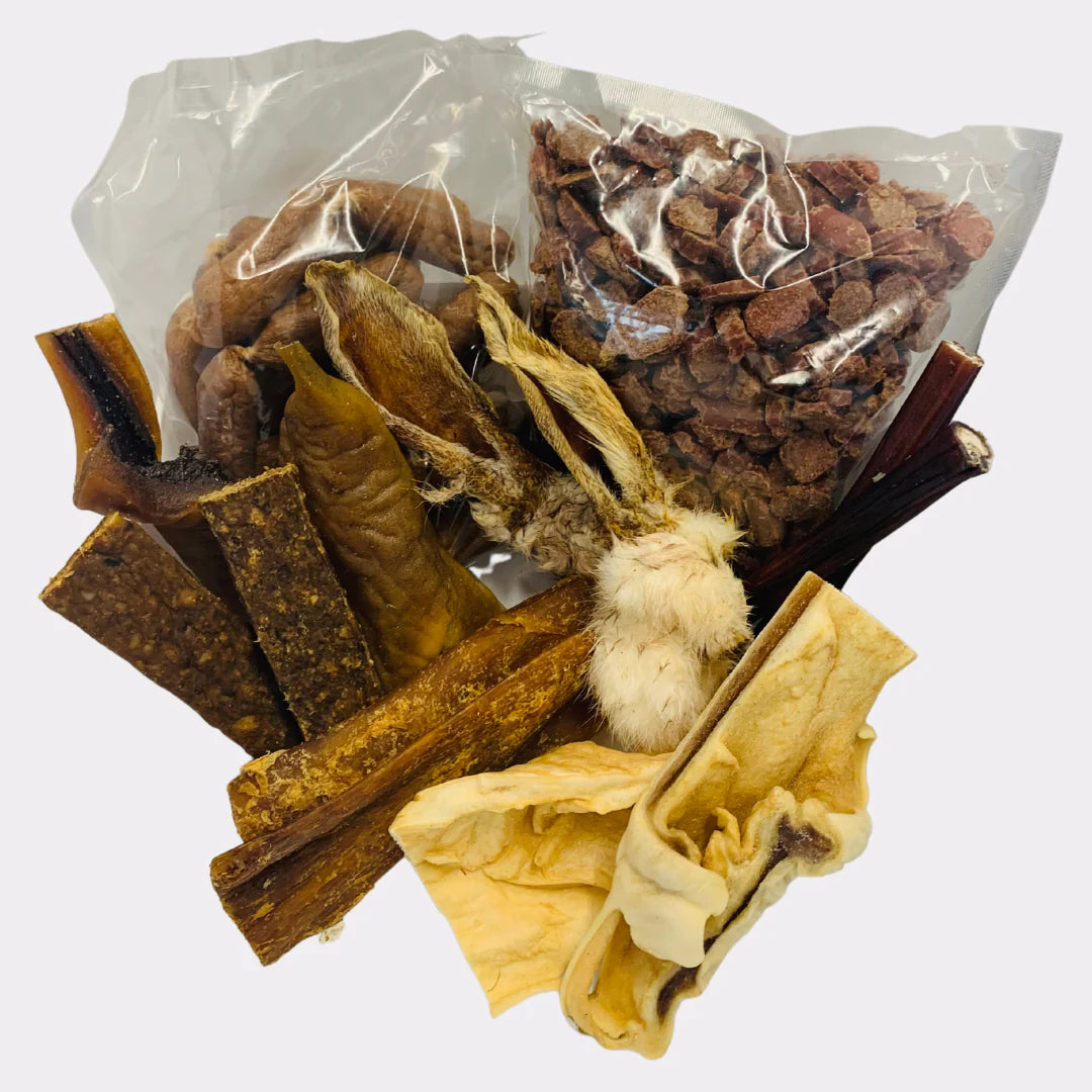 Treat Box healthy chews various sizes