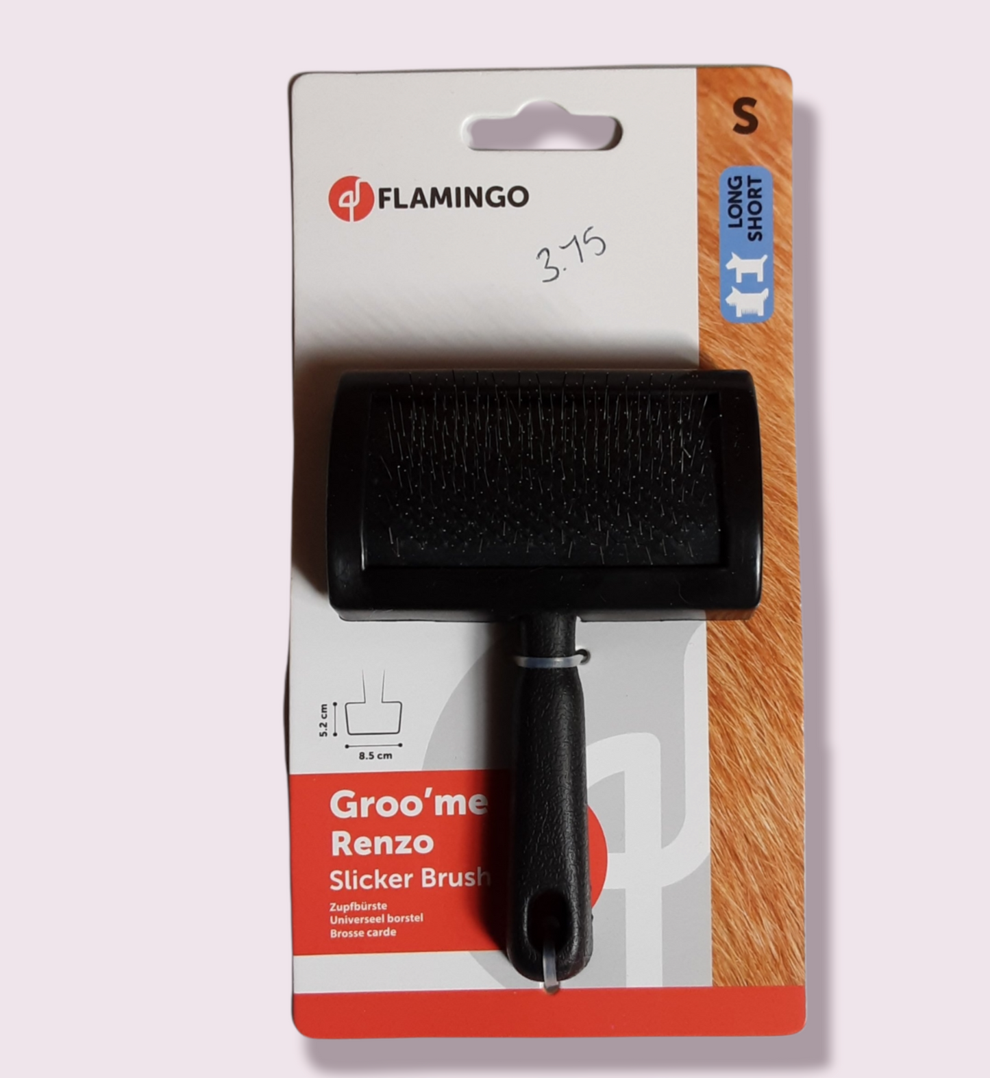 Flamingo slicker brush small