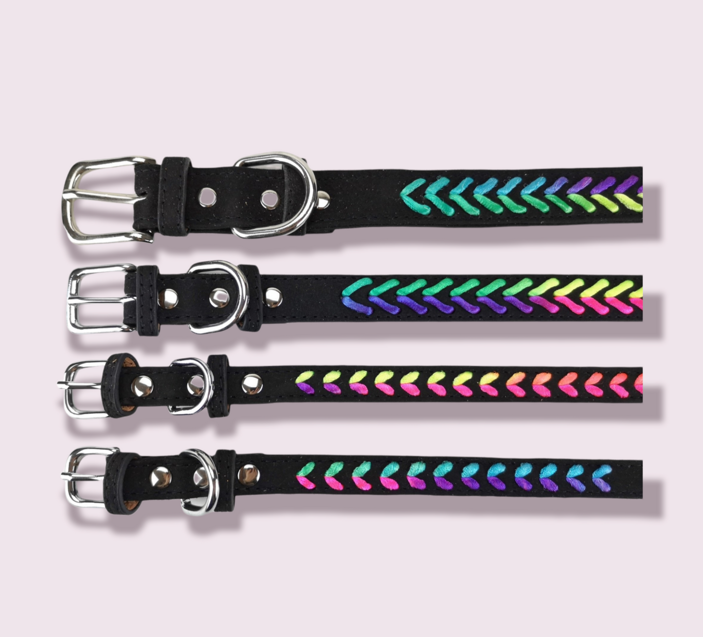 Neon Felt Collar Colour Various Sizes