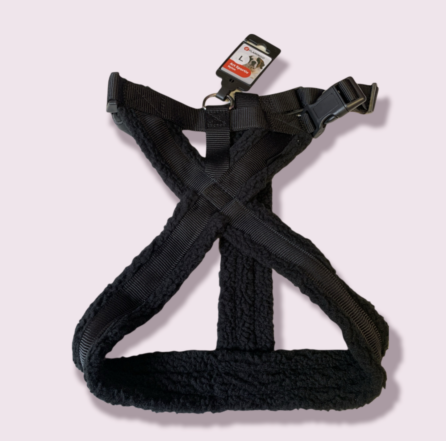 Fleece harness black large