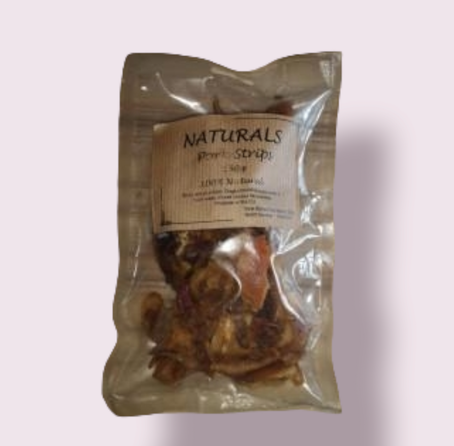Natural Pork Strips Dog Treats 150g