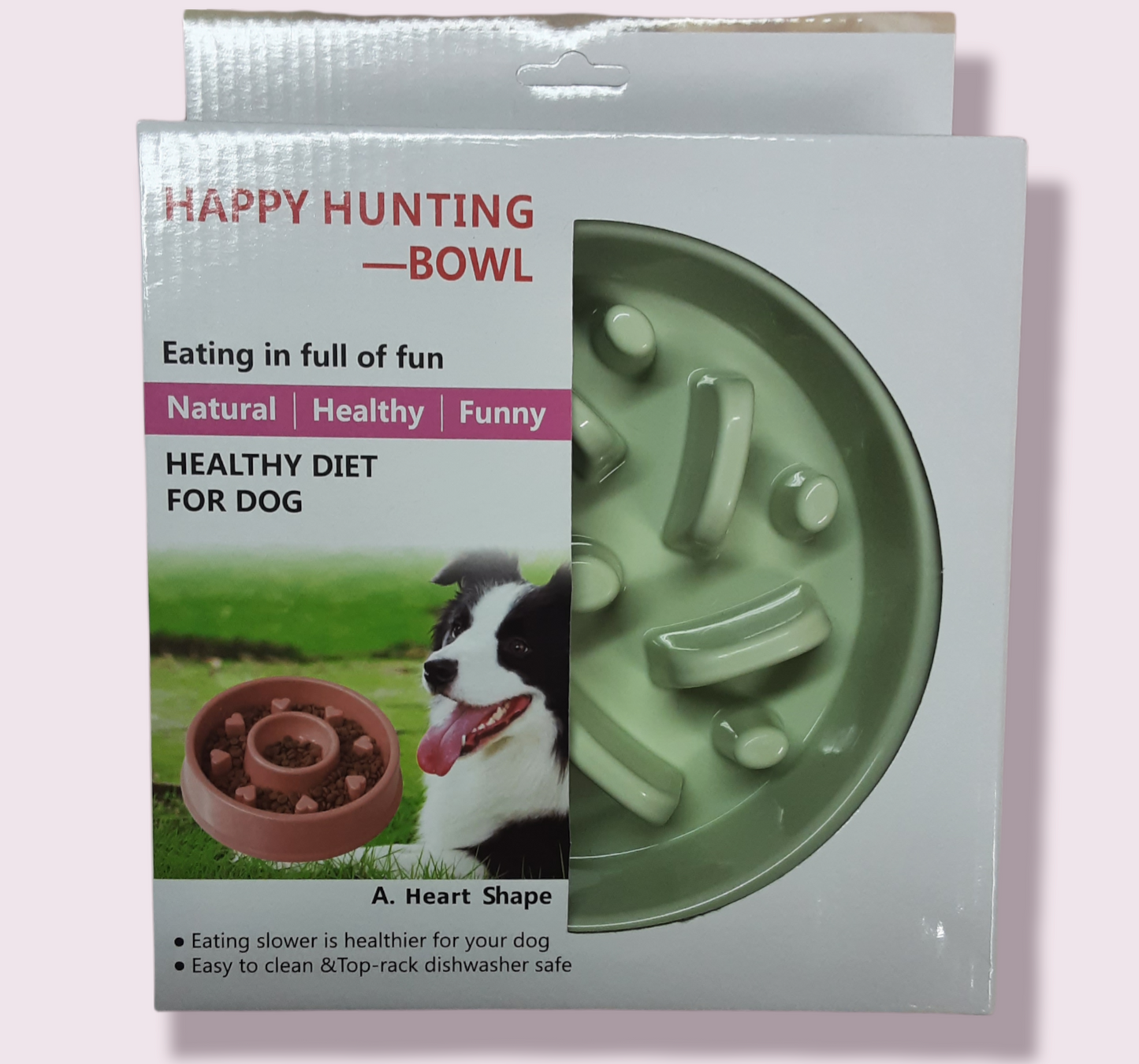 Happy Slow Feeding Bowl Green