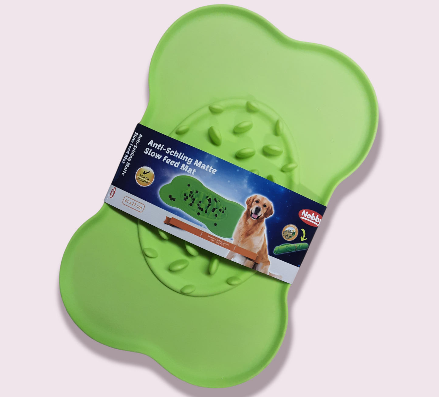 Nobby Slow Feed Mat Green