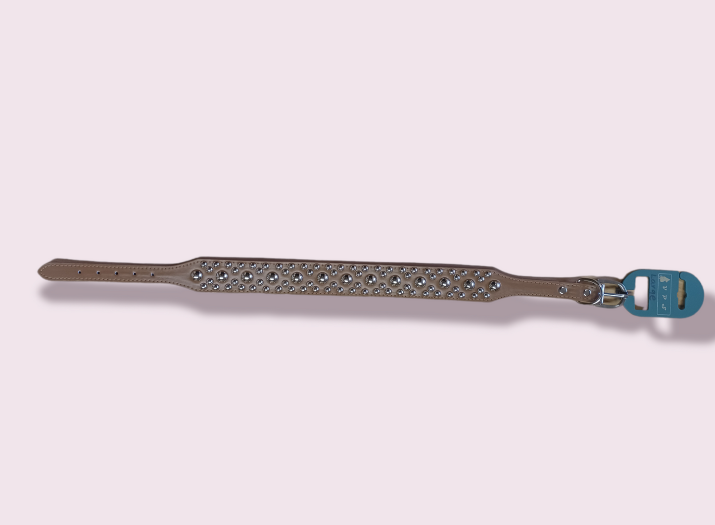 VPS Studded Brown Dog Collar - Available in Various Sizes