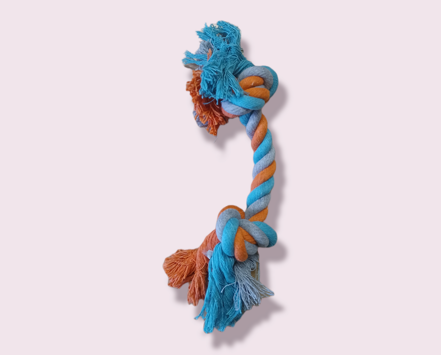 Cotton Rope 2 Knot Dog Toy - Various Colours Available