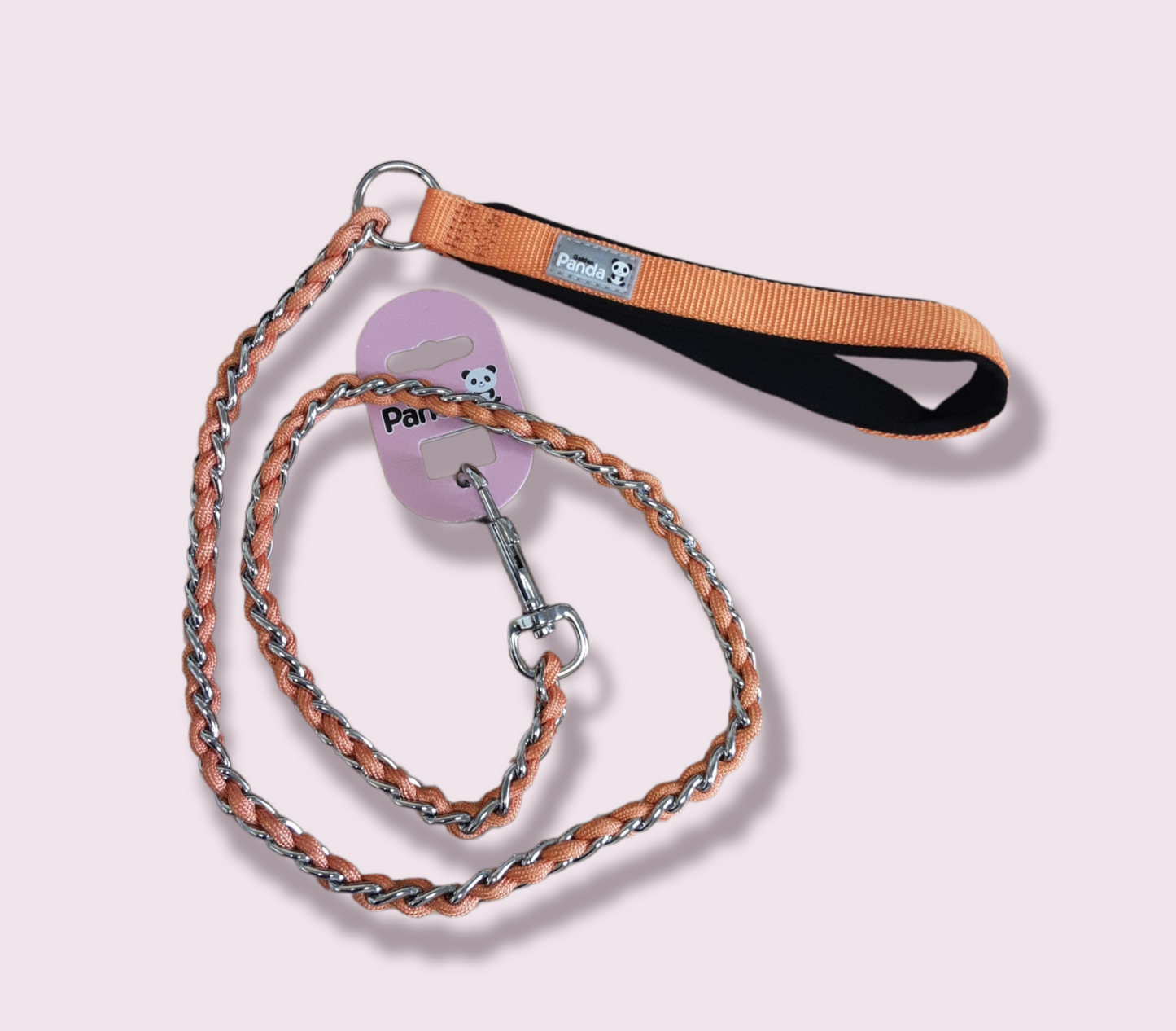 Panda Chain Lead Reflective Orange 110cm