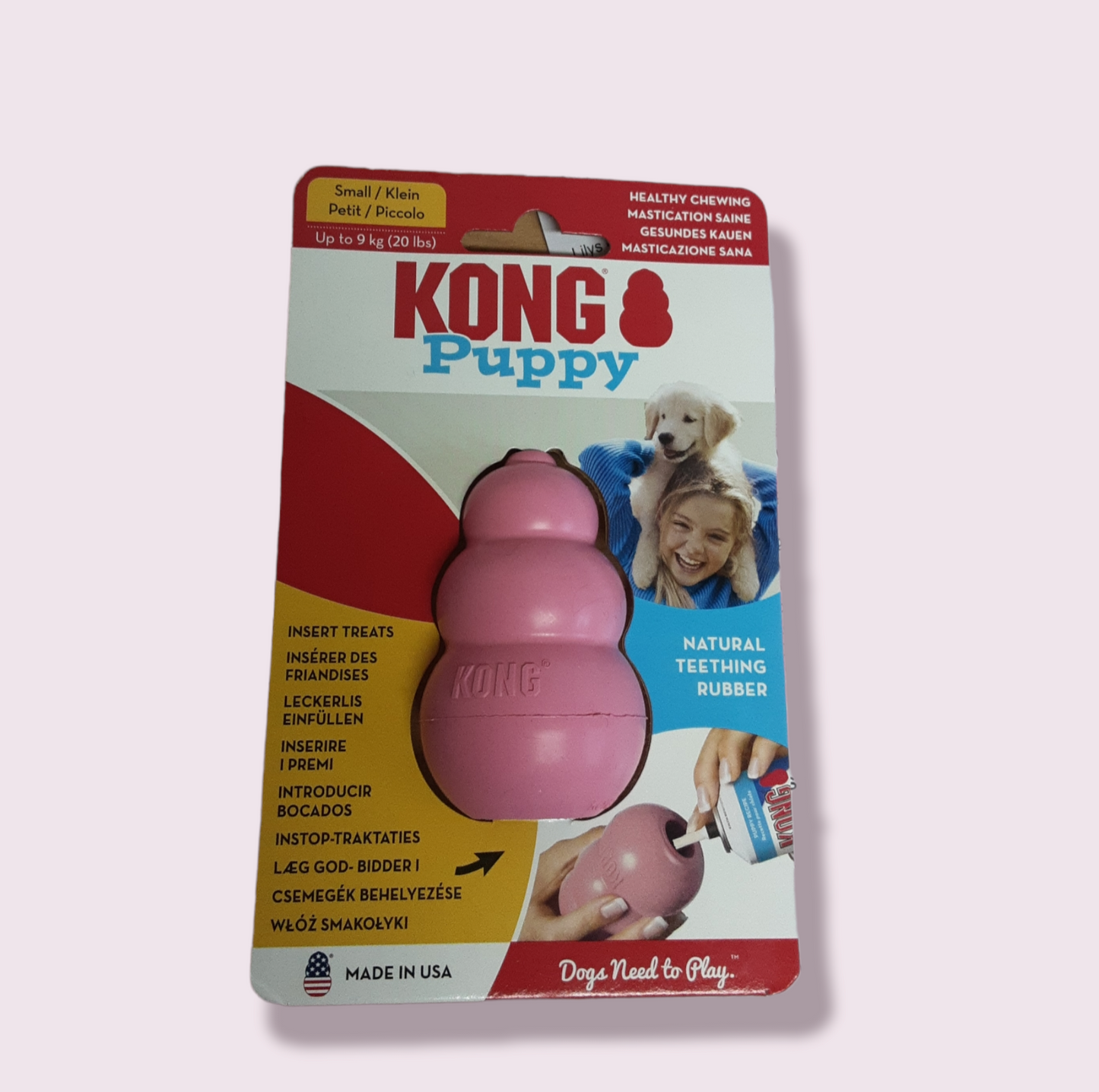 Kong Puppy Blue&Pink - Various Sizes Available