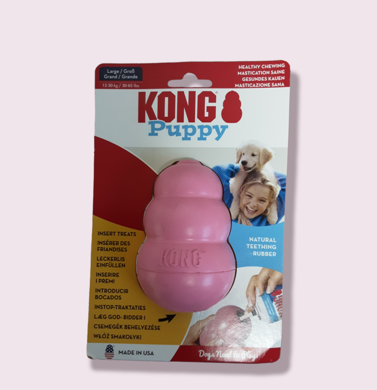 Kong Puppy Blue&Pink - Various Sizes Available
