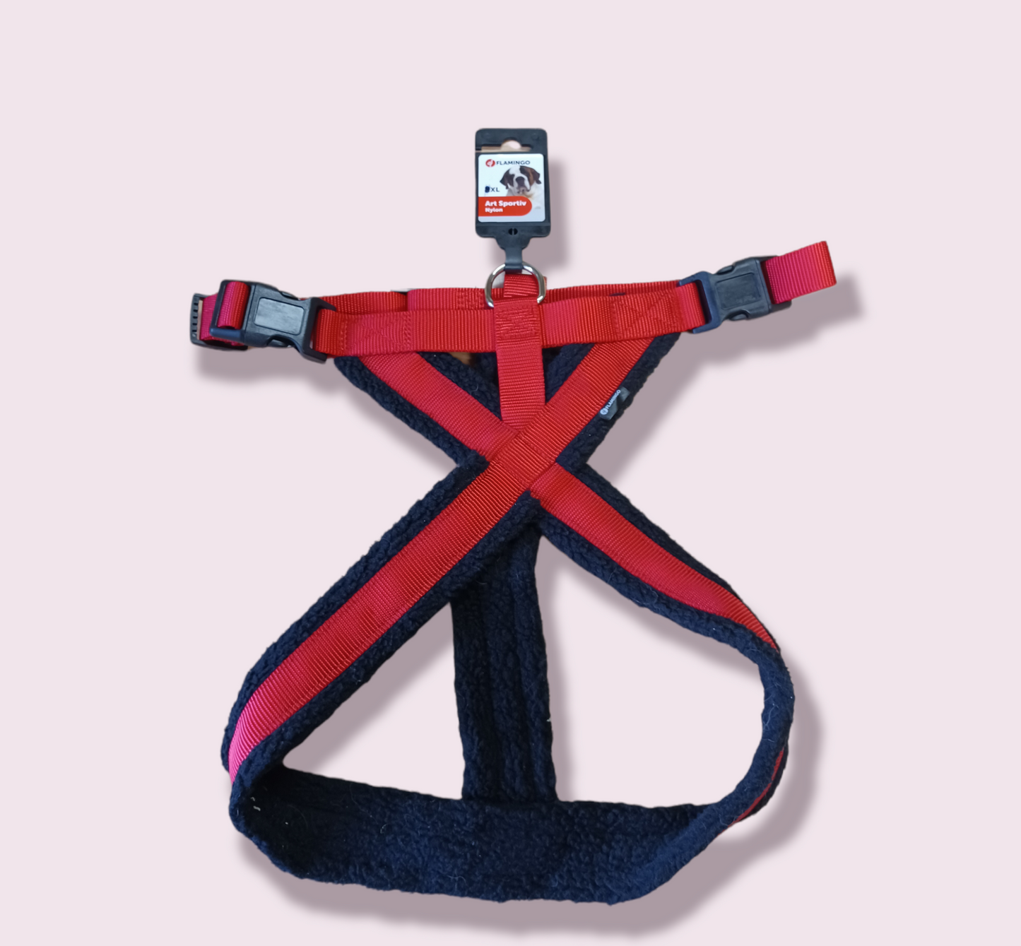 Fleece harness Red X Large
