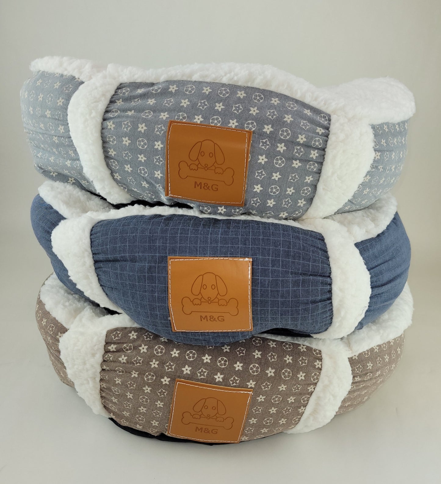 Fleece Donut Bed 50m Brown