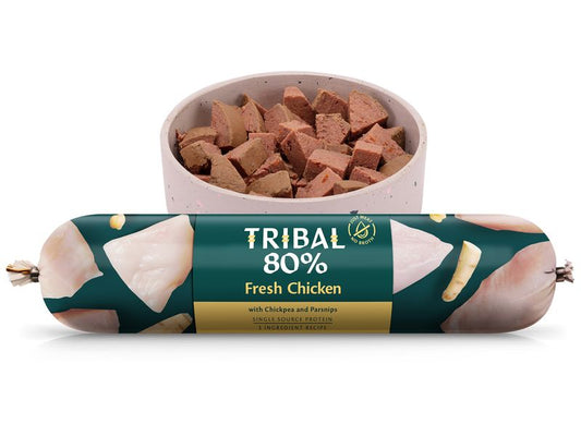 Tribal 80% Fresh Chicken Chubb 750g