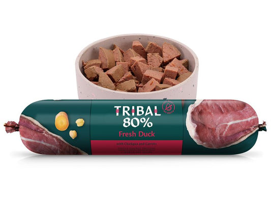 Tribal 80% Fresh Duck Chubb 750g