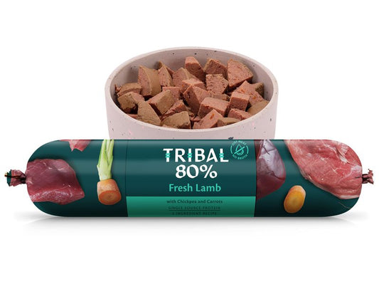 Tribal 80% Fresh Lamb Chubb 750g