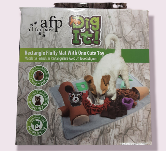 Rectangle Dig It Fluffy Mat With Cute Toy