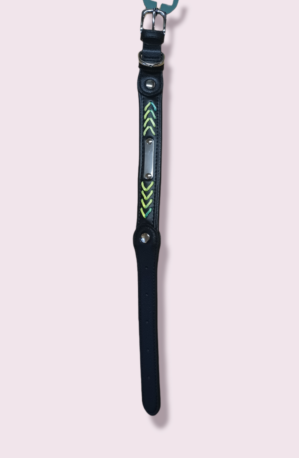 Neon Leather Collar - Various Sizes Available