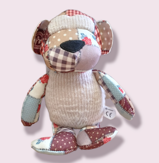 Plush monkey vintage patchwork