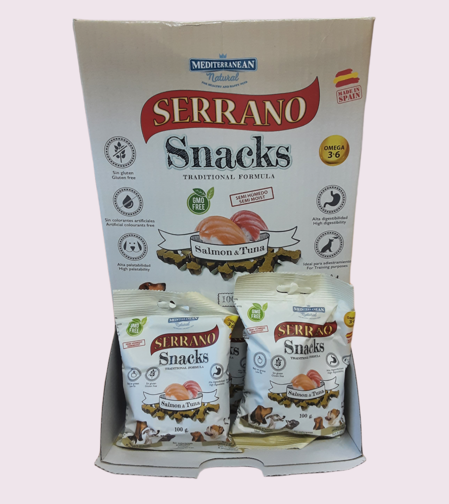 Serrano Salmon & Tuna Snacks 100g