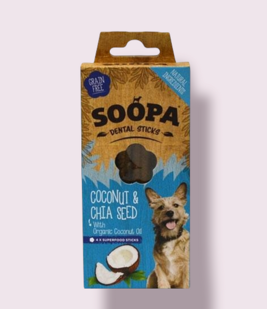 Soopa Dental Sticks - Coconut & Chia Seed