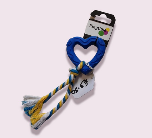 Playtime puppy rope heart