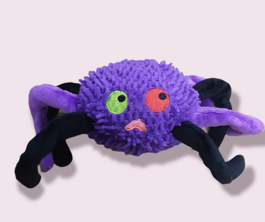 Purple Plush Spider