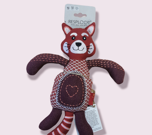 Resploot Eco Friendly Red Panda Dog Plush Toy