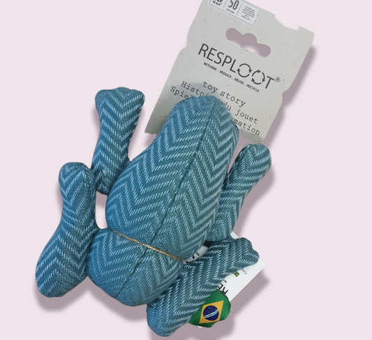 Resploot Eco Friendly Frog Dog Plush Toy