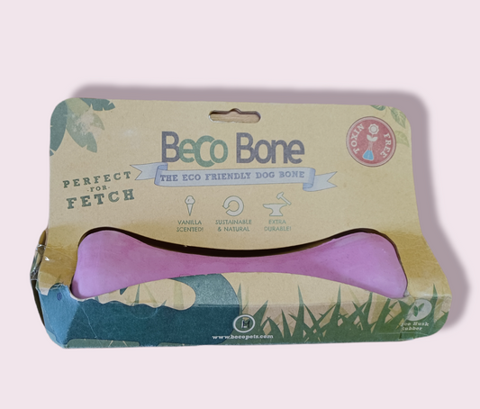 Beco Bone Medium Natural Rubber -  Vanilla Scented