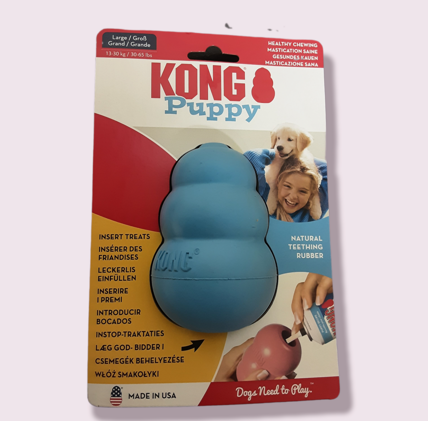 Kong Puppy Blue&Pink - Various Sizes Available