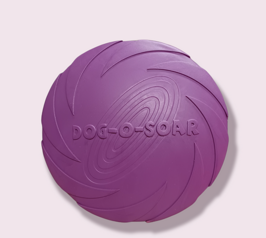 Dog-o-soar purple rubber Frisbee 18cm