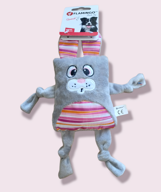 Plush rabbit square