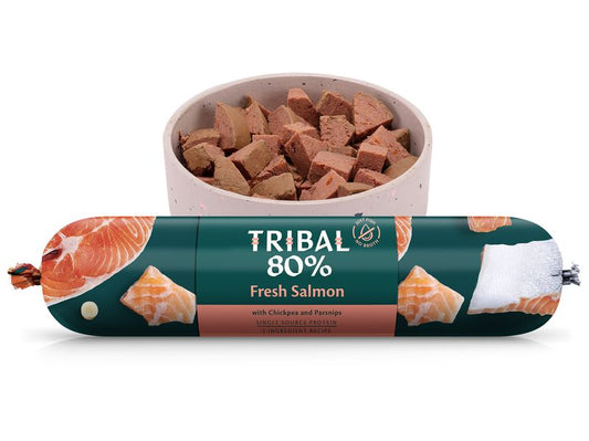 Tribal 80% Fresh Salmon Chubb 750g