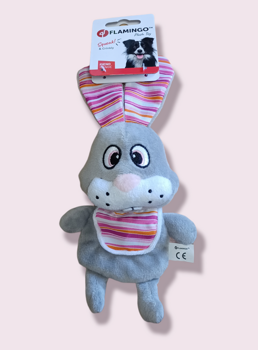 Plush rabbit short grey